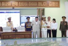 صورة شاهد: زعيم كوريا الشمالية يدعو لتعزيز القوات البحرية ويتهم واشنطن لهذا السبب